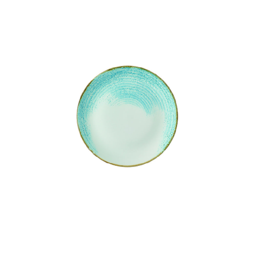 Churchill China HAAMEV101 Coupe Plate 10.25" Dia. Accents Aquamarine Evolve