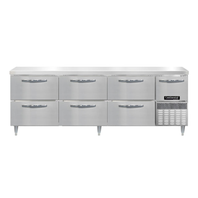 Continental Refrigerator DRA93NSS-D Designer Line Refrigerated Base Worktop Unit