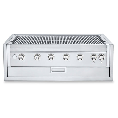 Crown Verity IBI42-GO-FLT Infinite Series 42" Built-In Outdoor Charbroiler Grill (6) 14750 BTUH Stainless Steel Burners