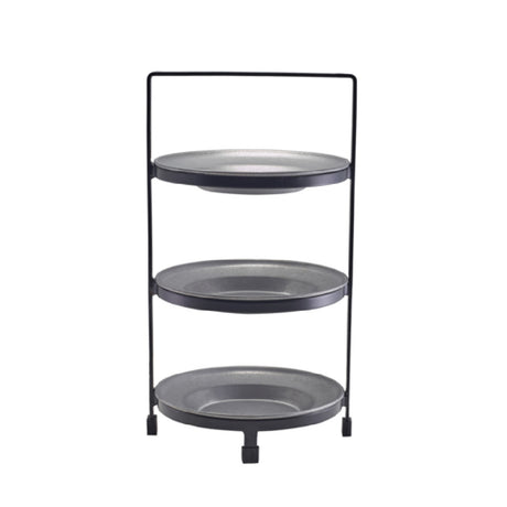 Steelite GWPRS3205 Three Tier Presentation Plate Stand 8.0" X 8.5" X 15.0" Tabletop Accessories