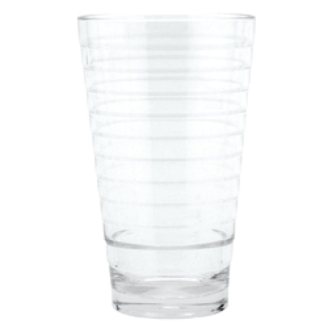 GET Enterprises SW-1714-CL Cirq™ Beverage Glass 10 Oz. (12 Oz. Rim-full) 3-1/10" Dia. X 5-1/5" H