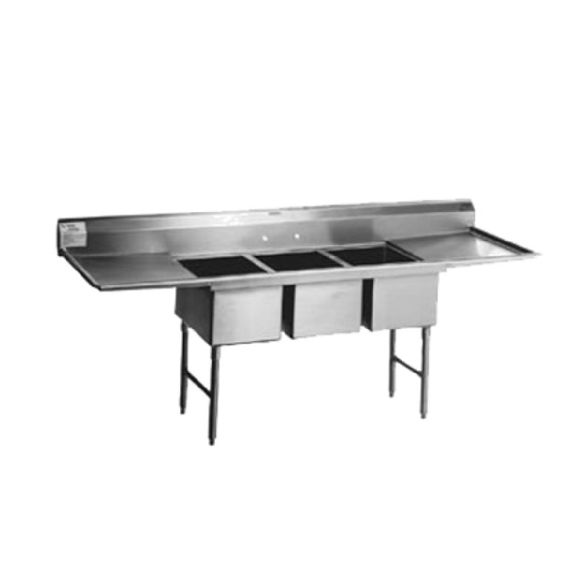 Eagle SFN3242-3-14/3 Spec-Master® Supermarket Meat Platter Sink Three Compartment