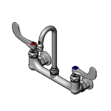 T&S Brass B-0330-01-W4F12 Surgical Sink Mixing Faucet Wall Mount 8" Adjustable Centers