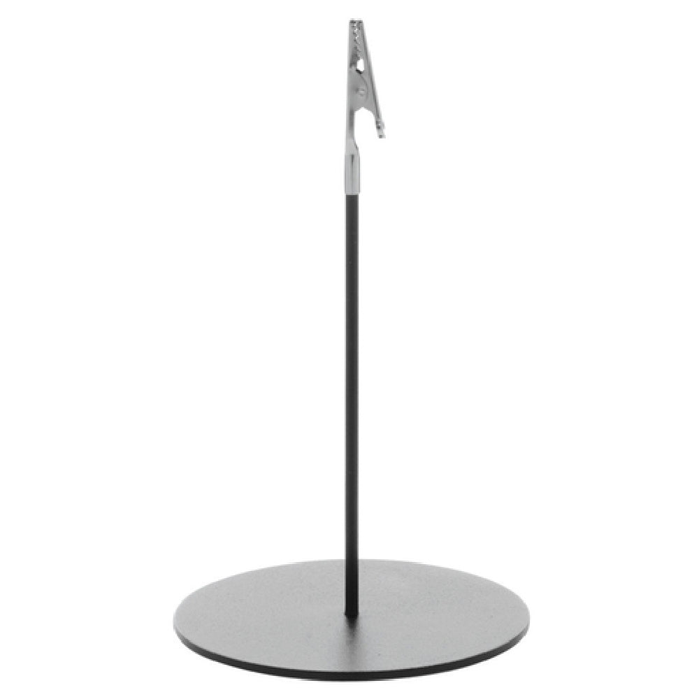 Hubert 80701 - Sign Holder, 3-3/4" Dia. X 7"H, Alligator Clip