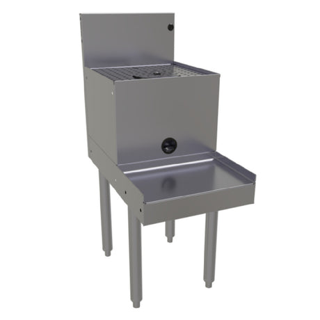 Glastender DBSA-14-RF Drainboard Blender Station With Rinser Faucet 14” W By 24” Deep