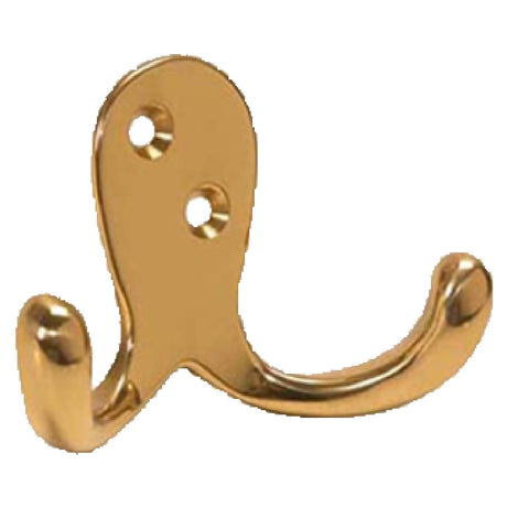 Franklin Machine Products 134-1040 Coat Hook Double Solid Brass