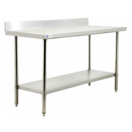 Omcan 44336 (44336) Work Table 30"W X 24"D X 34"H 20/430 Stainless Steel Flat Top