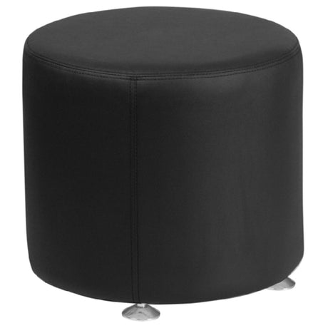 Flash Furniture ZB-803-RD-18-BK-GG Hercules Alon Series Ottoman 18" Dia. X 16-1/2"H