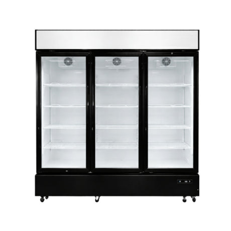 Hurakan By Equip.me HKN-MRC56R3S - Hurakan Refrigerator Merchendiser, Reach-In, 80.875"W