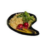 Bon Chef 5104TAN - Ying & Yang Bowl, 2-1/2 Qt., 15" X 9" X 2-1/4"