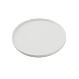 Yanco CA-207 Cambria Dinner Plate 7-1/4" Dia. X 7/8"H Porcelain With Aluminum