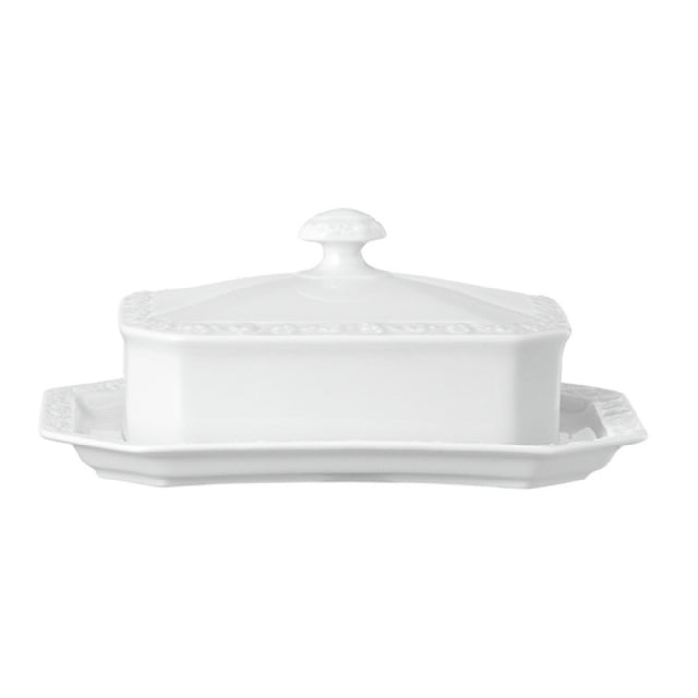 Rosenthal Sambonet Paderno 10430-800001-15169 Covered Butter Dish 8 1/4" X 5 3/4" X 3 1/2"H