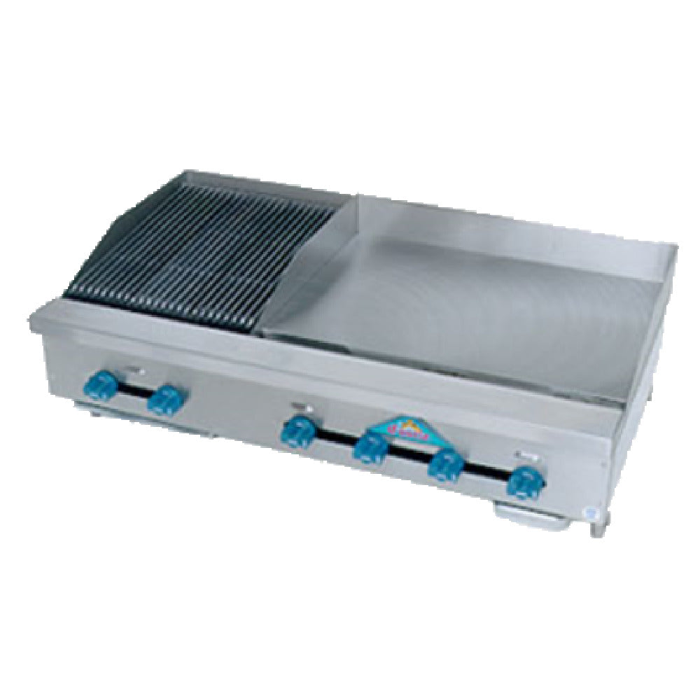 Comstock-Castle FHP48-30T-1.5LB Char-Broiler/Griddle Combination Countertop Gas