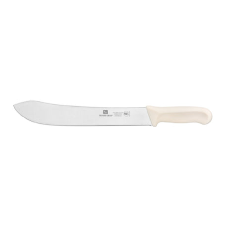 Thunder Group SLKF417WT Butcher Knife 12" Blade White Polypropylene Handles