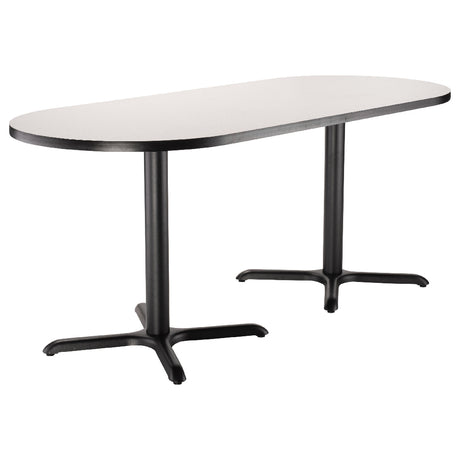 National Public Seating CT43072X NPS® Café Table 30" X 72" Racetrack