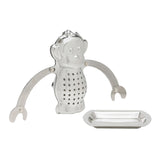 Harold Import Co. 93232 HIC Hanging Monkey Tea Infuser 3" X 2 1/4" With Tray