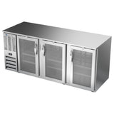 Beverage Air BB78HC-1-G-S - Refrigerated Back Bar Storage Cabinet, Three-section