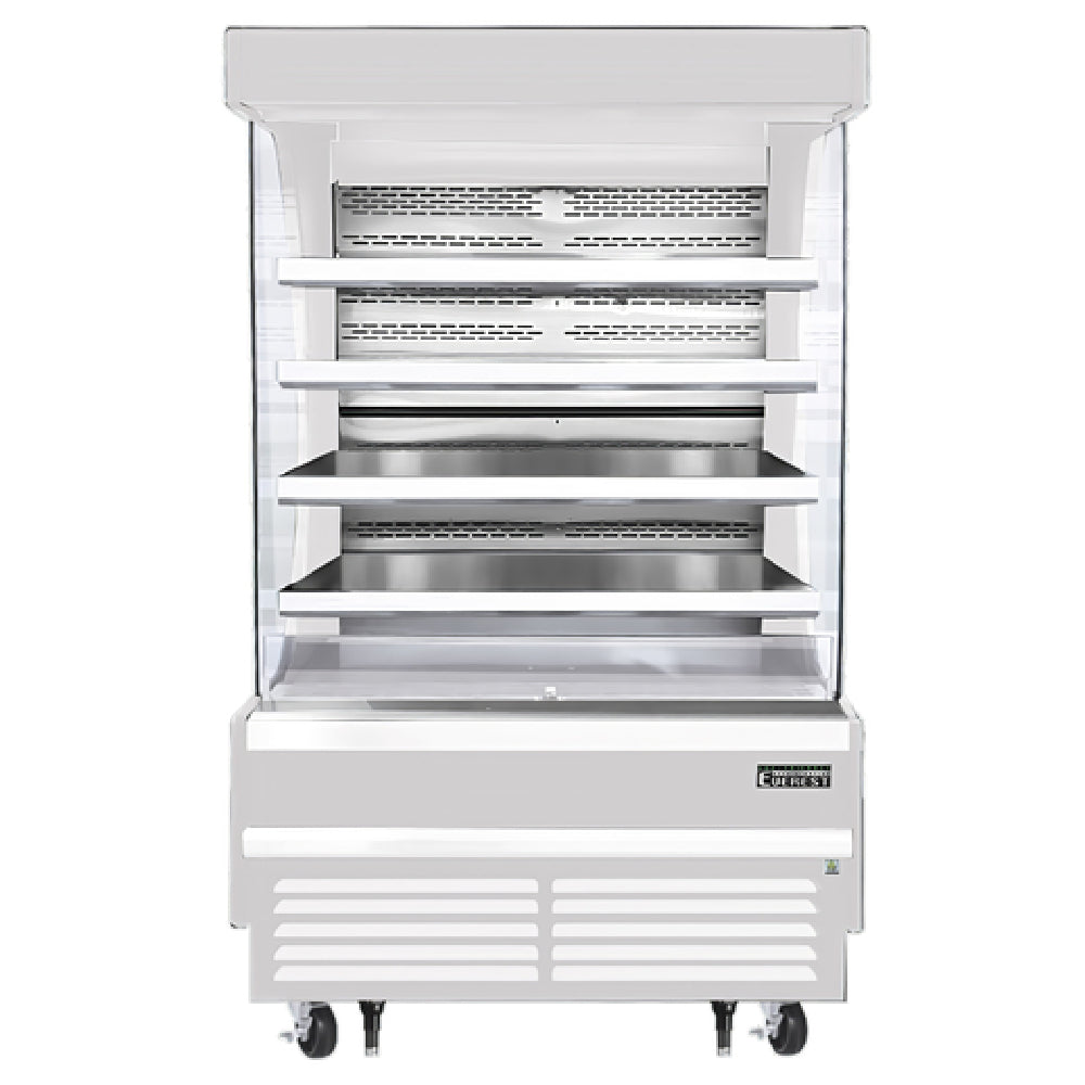 Everest Refrigeration EOMV-48-W-28-T Vertical Open Display Merchandiser 48"W X 28-3/8"D X 78"H