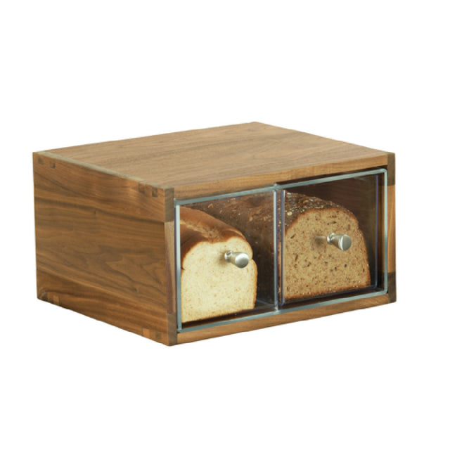 Cal Mil 23150-2-78 Sydney Bread Case 13.63"W X 13"D X 7.13"H Stainless Steel Handles