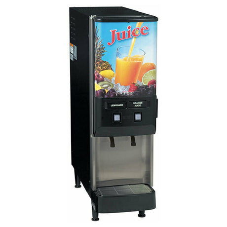 Bunn 37900.0001 JDF-2S Silver Series® 2-Flavor Cold Beverage System (4) 5 Oz. Drinks/min Capacity