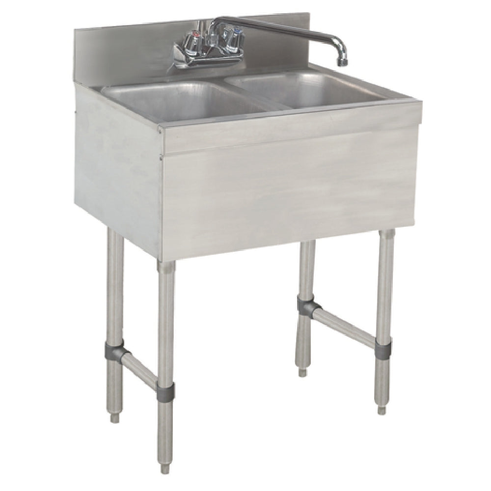 Advance Tabco SLB-22C Special Value Sink Unit 2-compartment 24"W X 18"D X 33"H Overall