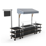 Steelite MGCMLA01MSWW Classic Canopy Cooling Station 130"W X 29 1/2"D X 96"H Mixed Materials