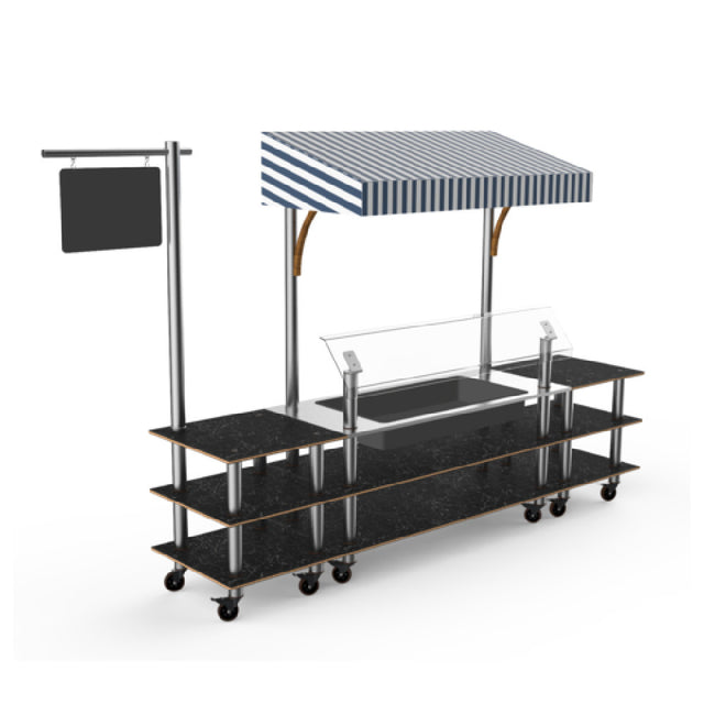 Steelite MGCMLA01MSWW Classic Canopy Cooling Station 130"W X 29 1/2"D X 96"H Mixed Materials