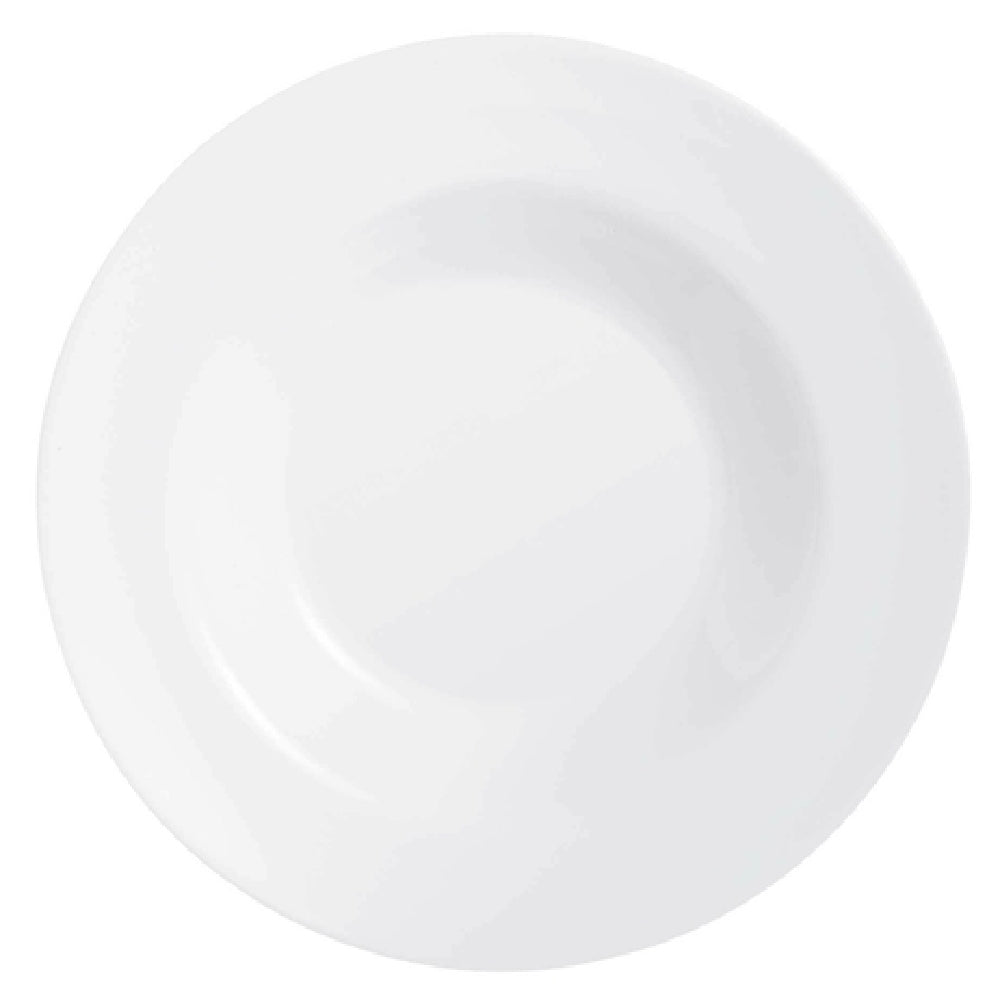 Arc Cardinal L2805 Arcoroc Evolutions White Pasta Plate (D:11.125'') Fluorosilicate Opal Glass