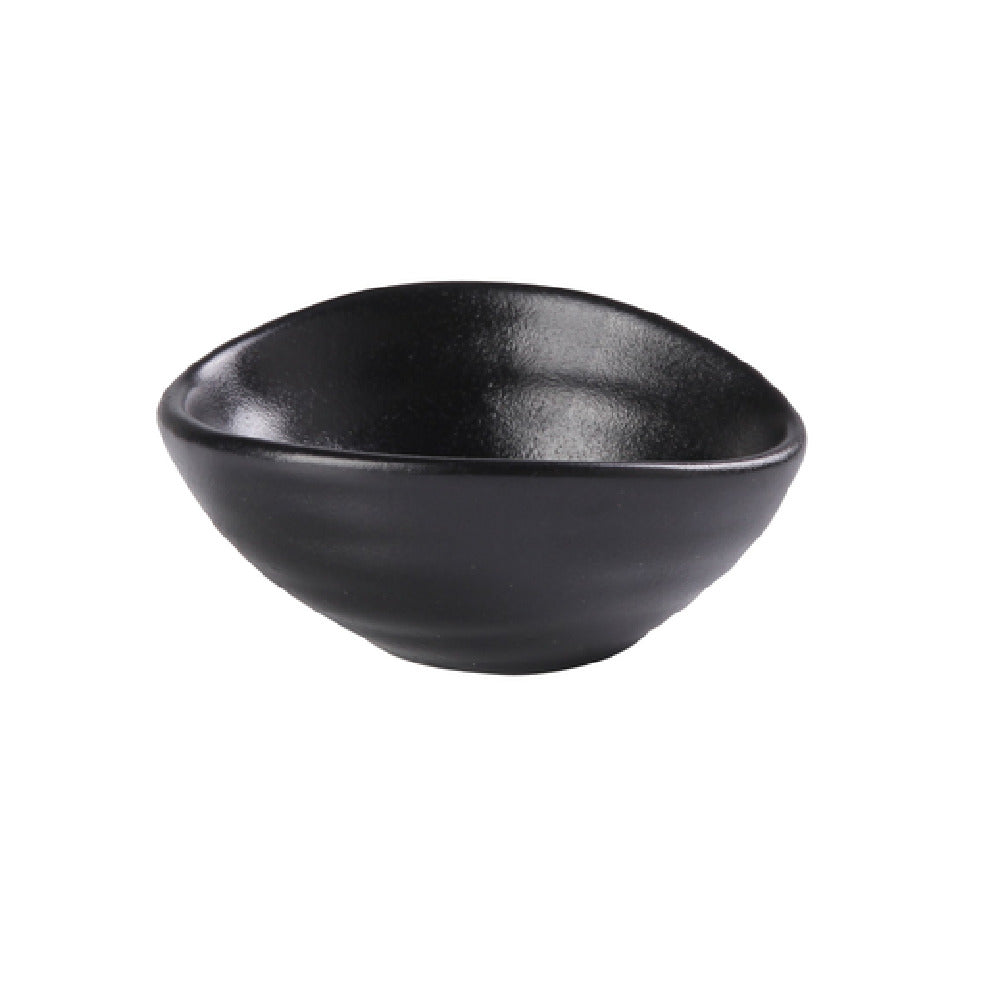 Yanco NB-803 Noble Black Olive Bowl 2oz. 4"Dia X 1"H