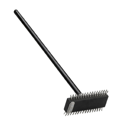 Omcan 80947 (80947) Pizza Oven Brush Double-sided Brush Side Metal Scraper