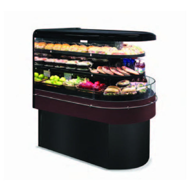 Hussmann TY4-4X4E-S Entyce Narrow Island Merchandiser Self-service 4' W X 4' L With Flat End