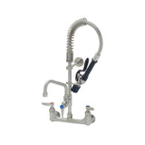 T&S Brass SMPM-8WLN-06 EverSteel Pre-Rinse Unit: Single Hole Stainless Steel Deck Mount Mixing Faucet