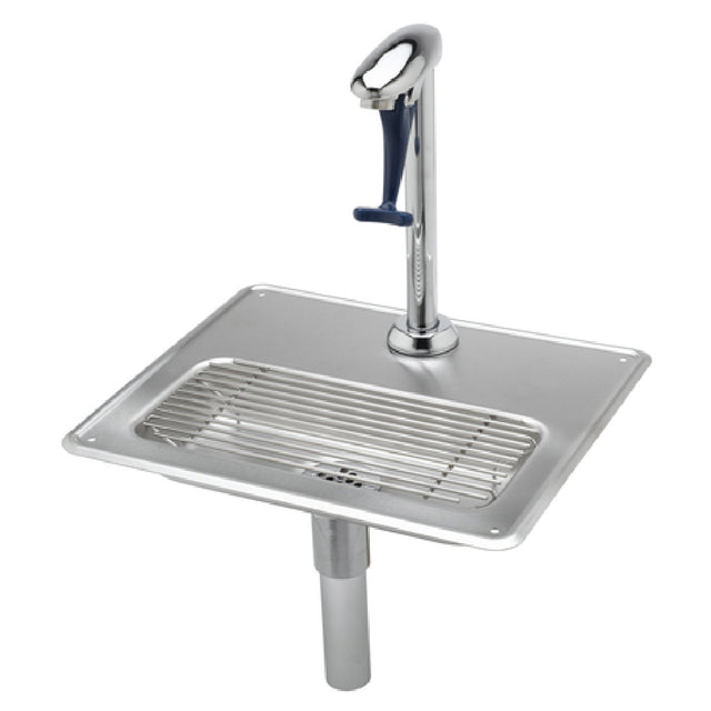 T&S Brass B-1230 Water Station Drop-in 10-1/2" 18 Ga. Stainless Steel Drip Pan