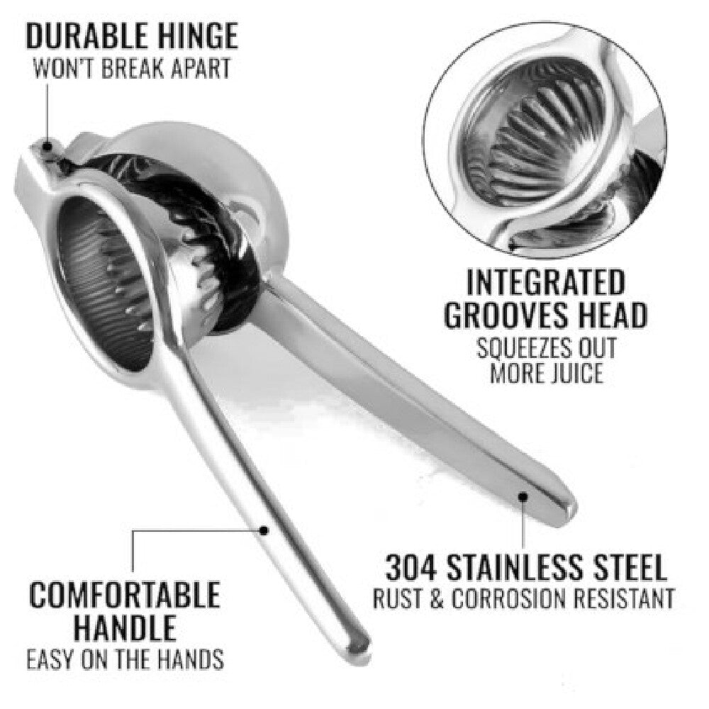 AllPoints 63404 Large Lemon Squeezer Stainless Steel