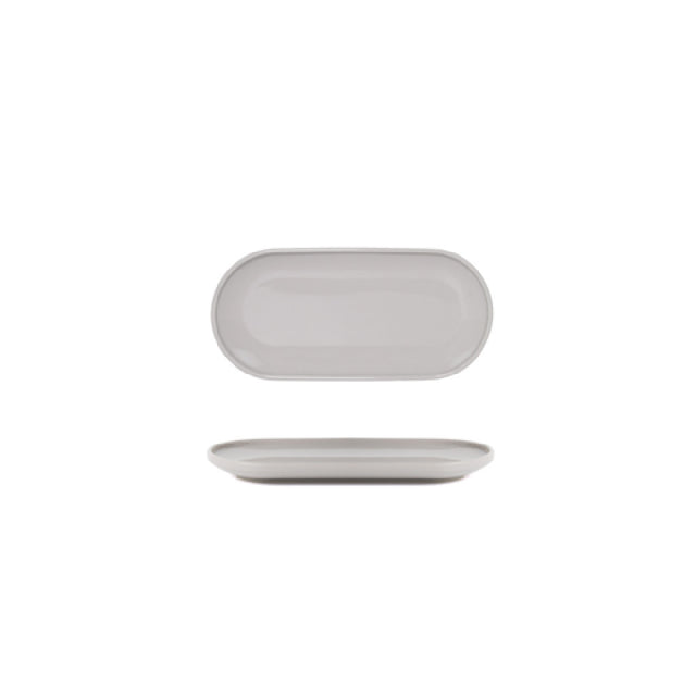 FOH DSU012GYP23 Bevel Plate 11" X 5" X 1"H Oval