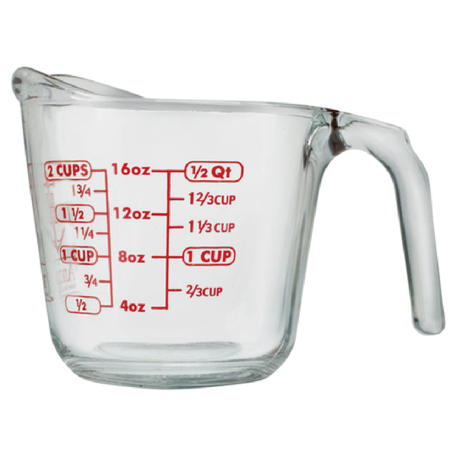 Anchor Hocking 55175L20 Measuring Cup 8 Oz. 3-3/4" Dia. X 4-1/8"H