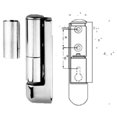 Franklin Machine Products 123-1066 Cam Lift Hinge 7/8" Adjustable Offset With Hinge Cover