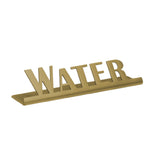 Service Ideas 1C-ST-WATER-SIGN-VG Service Ideas Laser Cut ID/Table Sign 18/8 Stainless