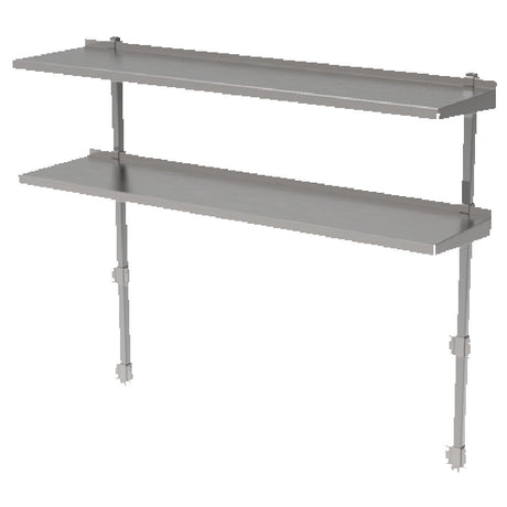 GSW USA DS-B1472 Double Overshelf Adjustable 72"L X 15-1/4"W X 48"H O.A.