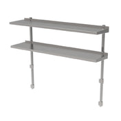 GSW USA DS-B1436 Double Overshelf Adjustable 36"L X 15-1/4"W X 48"H O.A.