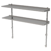 GSW USA DS-B1460 Double Overshelf Adjustable 60"L X 15-1/4"W X 48"H O.A.