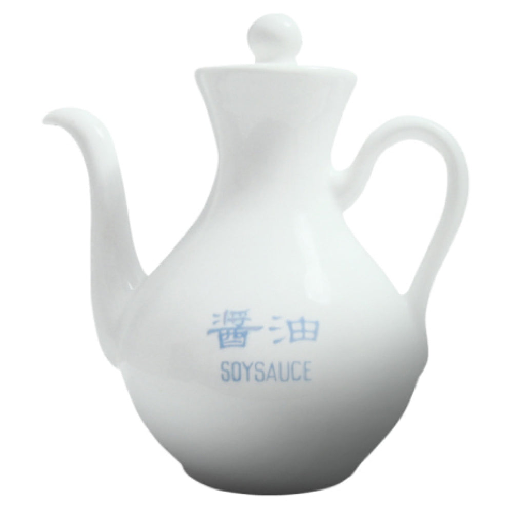 Cameo China 210-15S Imperial Soy Sauce Pot 5 Oz. (150 Ml) 2-1/2" X 3-3/4" X 4" (6.5 Cm X 9.5 Cm 10 Cm)