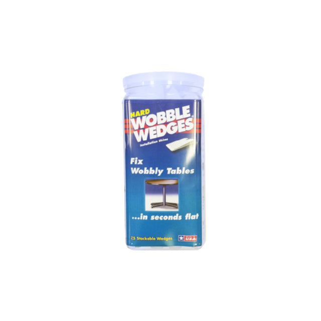 Krowne 29-160 Wobble Wedges® Hard Clear (75 Piece Jar)