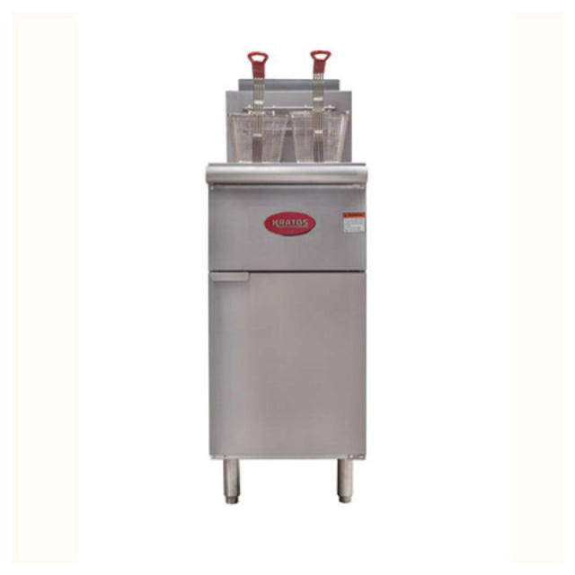 Hubert 29Y-011-NAT - Kratos® Commercial Gas Floor Fryer, (4) Burners, 50 Lb. Capacity