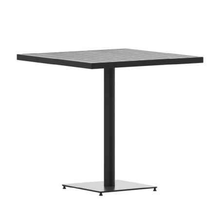 Flash Furniture XU-DG-HW1045-GY-GG Lark Patio Table 30"W X 30"D X 30"H Table 150 Lb. Weight Capacity