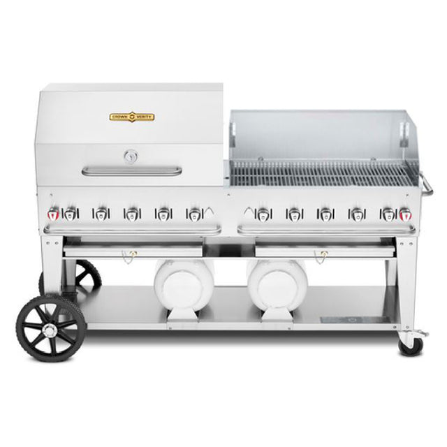 Crown Verity CV-CCB-60RWP Club Series Grill LP Gas 69"L X 28"D