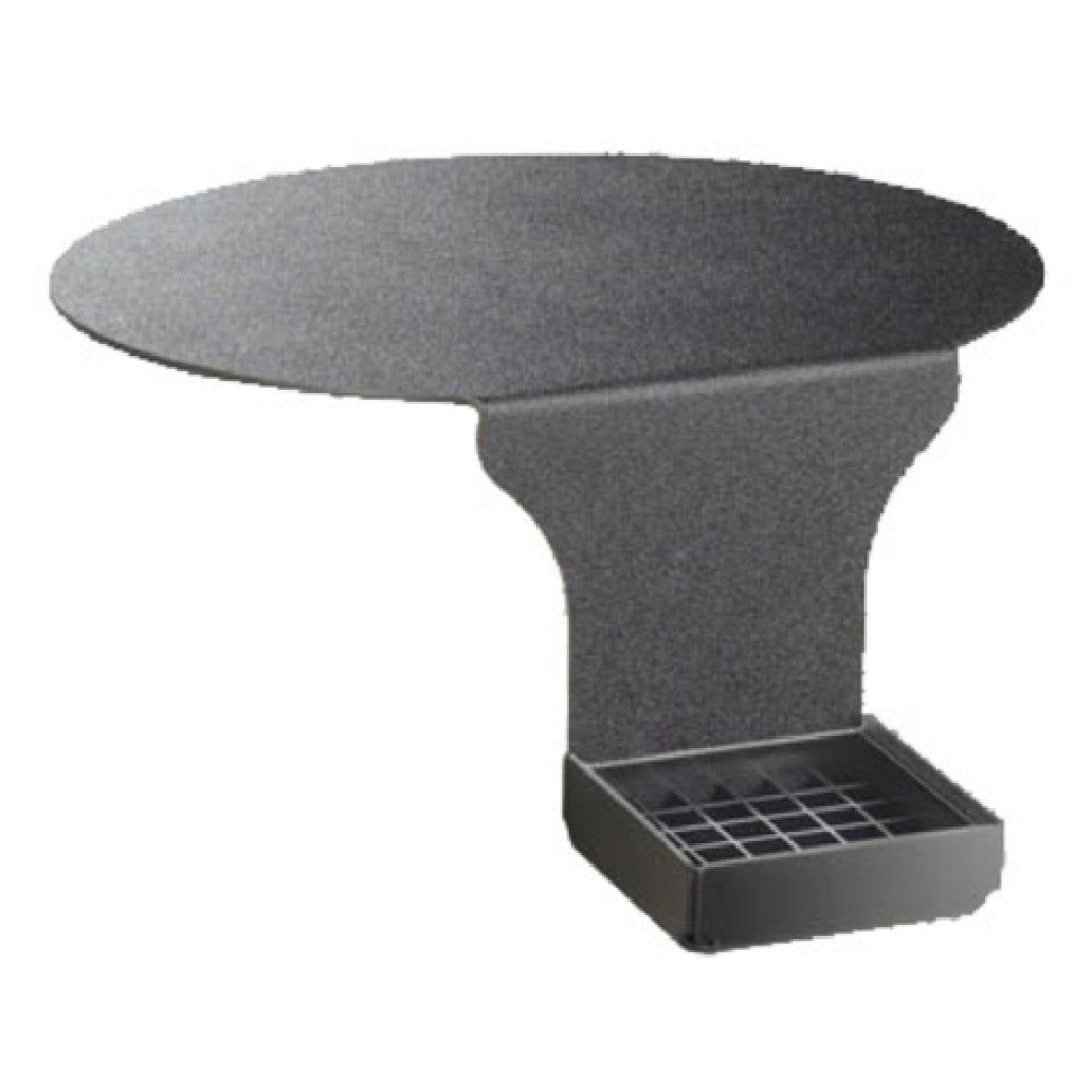 Cal Mil DM005 Drip-Minder™ Drip Tray 16-3/4"W X 13"D X 6-1/2"H Round Base Support With 6" Drop