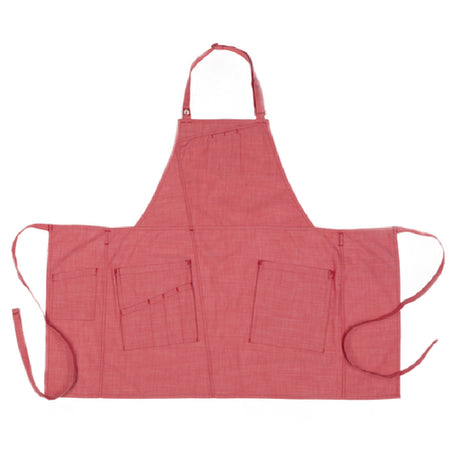 Chef Works ABN02-CRL-0 Medford Bib Apron 30-1/2"L X 38"W Adjustable Neck Buckle