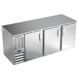 Beverage Air BB78HC-S - Refrigerated Back Bar Storage Cabinet, Three-section, 78"W X 30-3/8"D X 34"H