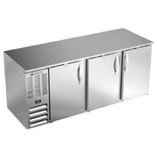 Beverage Air BB78HC-S - Refrigerated Back Bar Storage Cabinet, Three-section, 78"W X 30-3/8"D X 34"H
